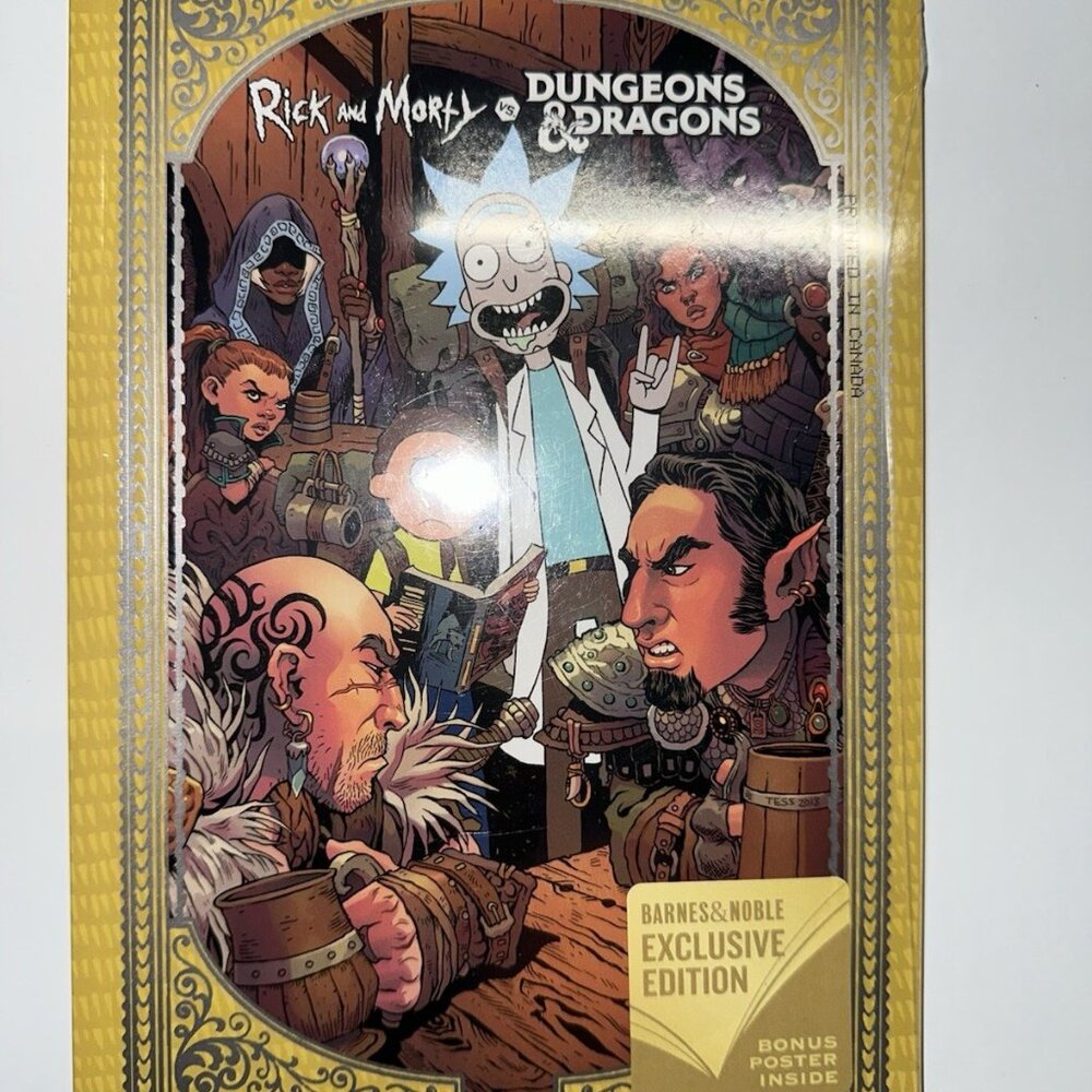 Rick and Morty vs. Dungeons & Dragons BARNES & NOBLE Exclusive w/ POSTER SEALED!